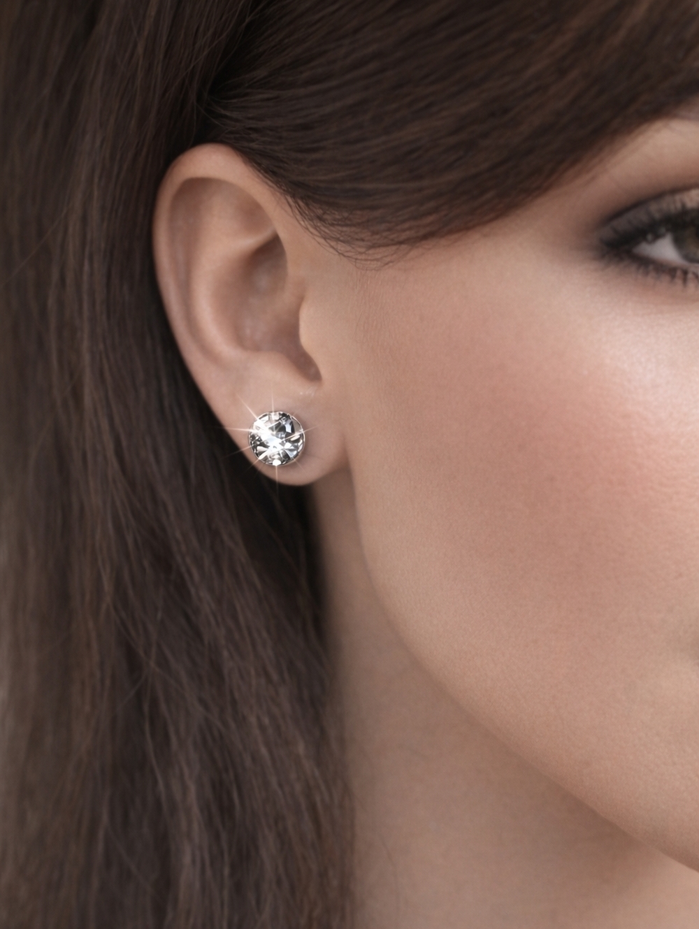 Croft & Barrow Silver tone Round Crystal Stud Earrings | 2/$30 | Fashion Jewelry